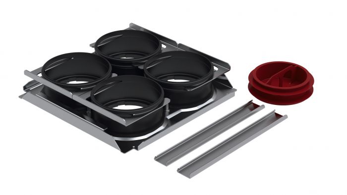 Płyta montażowa CW-M 220 - 4 x 90/P 220 x 230 x 40 mm