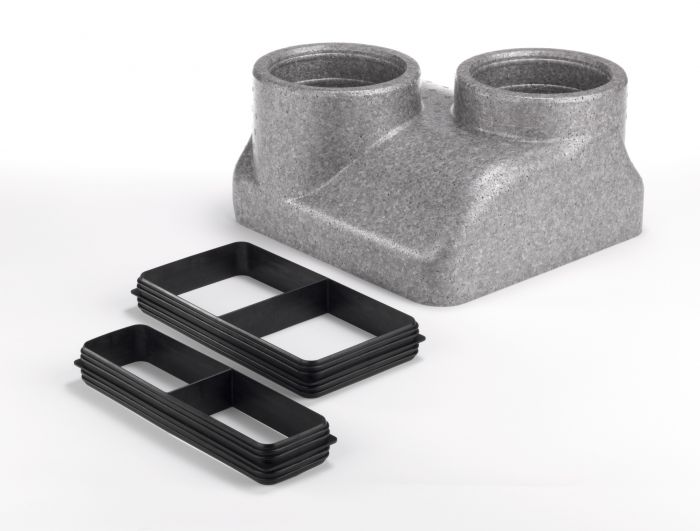 Adapter pionowy materiał EPP CA 180 DN 125