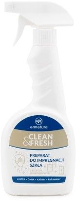 Preparat pielegnacyjny płyn do impregnacji powierzchni szklanych z efektem hydrofobowym, np. szyby, kabiny, lustra 500 ml ARMATURA KRAKÓW CLEAN&FRESH  | 99923090