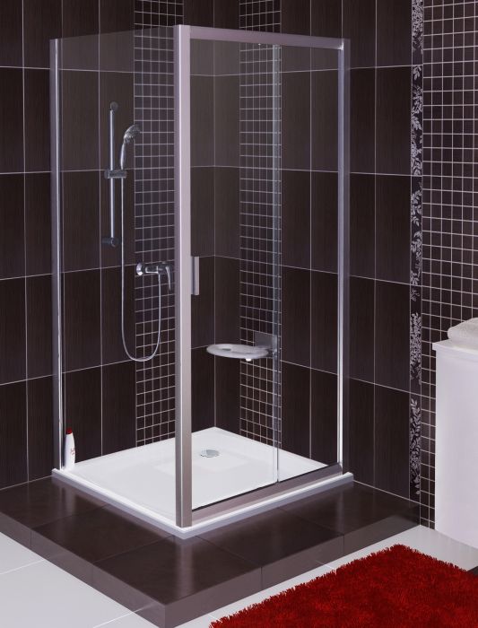 Ścianka RAVAK Blix BLPS-80 800 x 1900 mm bright alu szkło hartowane transparent bez powłoki | 9BH40C00Z1