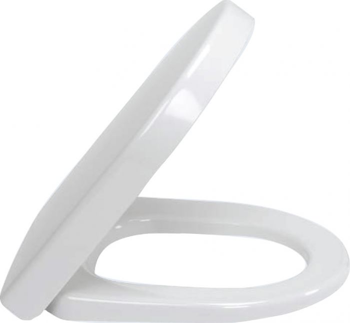 Deska sedesowa VILLEROY & BOCH Subway Compact Duroplast z zawiasami ze stali szlachetnej 34.5 x 38.3 cm weiss alpin | 9M666101