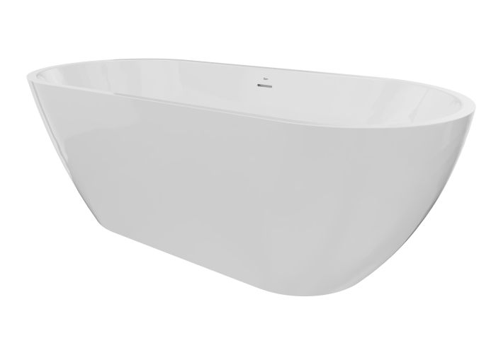 Wanna akrylowa owalny wolnostojąca ROCA NOYA 1650 750 x 590 mm biały połysk | A248687000