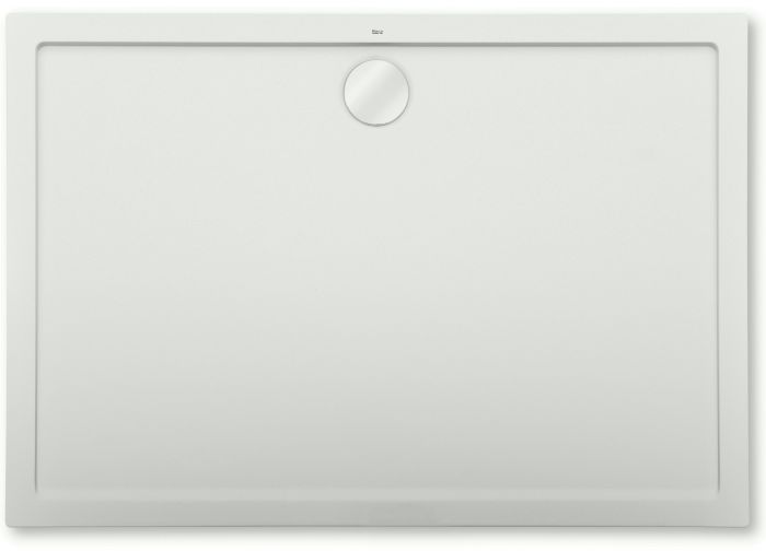 AERON brodzik konglomeratowy STONEX prostokątny 100 x 80 x 3.5 cm biały zawiera syfon PD5000165