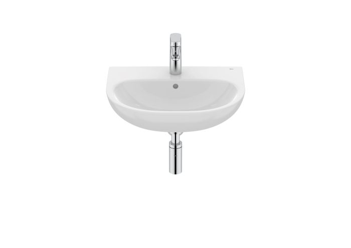 Umywalka ceramiczna ROCA VICTORIA ścienna z otworem z przelewem 425 x 135 mm biała  | A325V03000