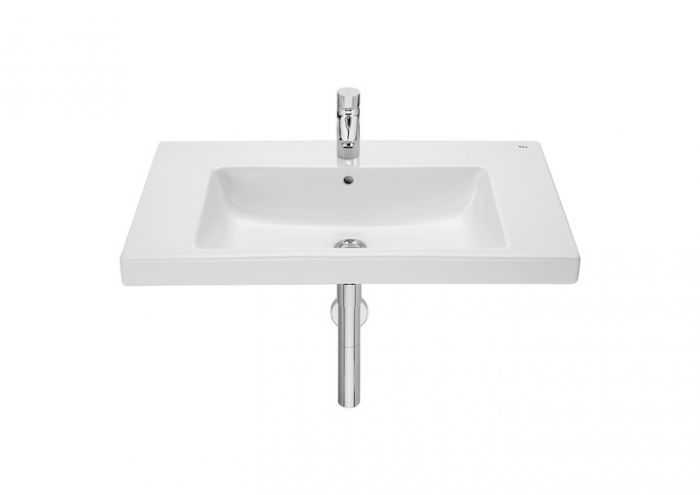 Umywalka ceramiczna ROCA ALTER ścienna z otworem z przelewem 800 x 460 x 175 mm biała | A3270M0000