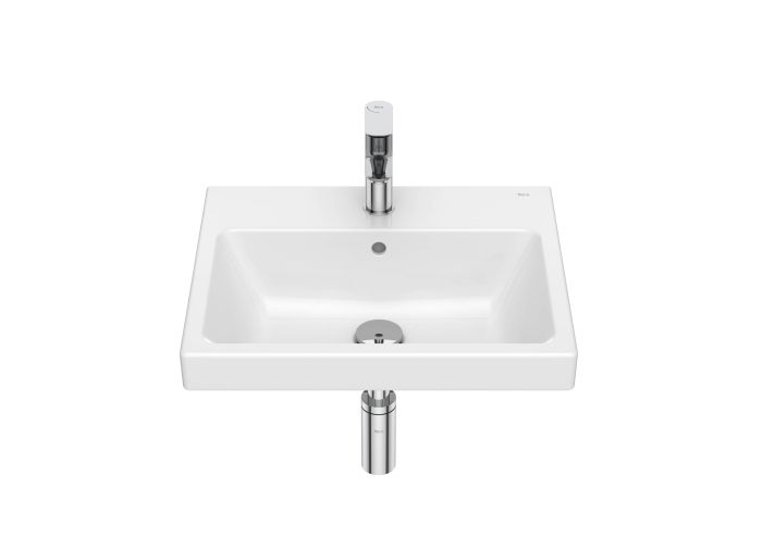 Umywalka ceramika sanitarna ROCA GAP ścienna prostokątny z otworem z przelewem 420 x 500 x 175 mm biały zestaw montażowy w komplecie  | A3270YV000
