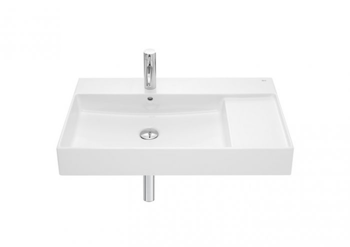 Umywalka ceramiczna ROCA INSPIRA SQUARE ścienna 800 x 490 x 120 mm biała  | A32752B000