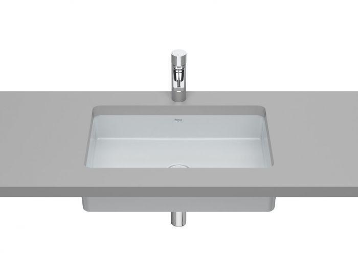 Umywalka FINECERAMIC ROCA INSPIRA SQUARE podblatowa prostokątny bez otworu 540 x 320 x 100 mm pełowa bez powłoki | A327535630