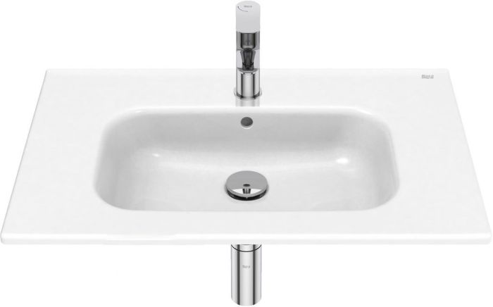 Umywalka ceramiczna ROCA VICTORIA meblowa z otworem z przelewem 705 x 460 x 110 mm biała | A32799D000