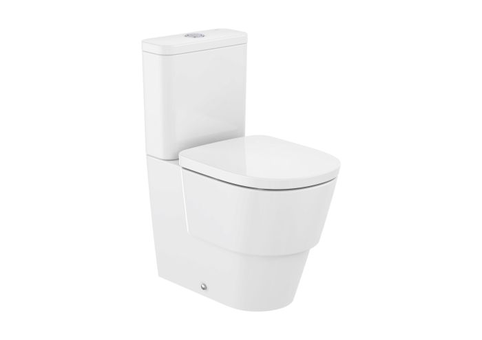 Miska WC ROCA TURA do kompaktu Rimless o/podwójny, przyścienna biały | A342697000