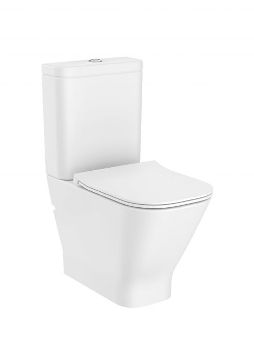 Miska wc stojąca przyścienna z powłoką Supraglaze ROCA GAP 36.5 x 60 cm biała | A342737S0H