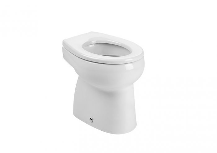 Miska WC z montażem do posadzki ROCA BABY stojąca z kołnierzem otwartym 29.5 x 38.5 cm biała | A344PB8000