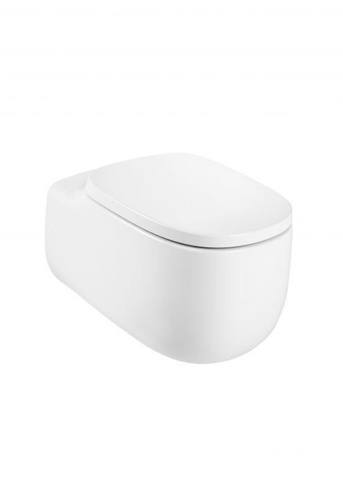 BEYOND miska WC ceramiczna podwieszana Rimless montaż na stelażu/do ściany 39.5 x 58 x 44.5 cm biała bez powłoki w komplecie zestaw montażowy