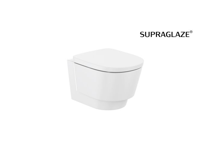 Miska WC wisząca z powłoką Supraglaze ROCA TURA Rimless 36 x 50 cm zestaw montażowy w komplecie  | A346697S00