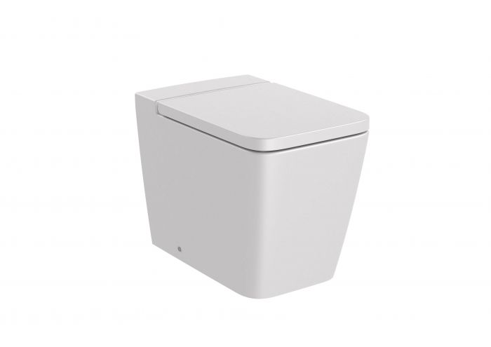 Miska WC stojąca ROCA INSPIRA SQUARE Rimless 36 x 56 cm perłowa | A347537630