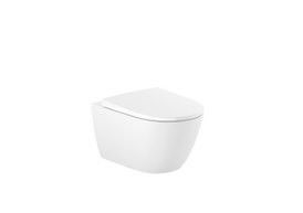 ONA zestaw WC biały w komplecie: miska wc podwieszana Rimless 53 x 36 cm+ deska wolnoopadająca duroplast
