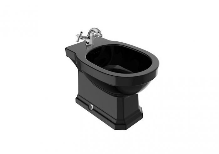Bidet ceramiczny stojący ROCA CARMEN 37 x 40 x 56 cm czarny połysk  | A3570A4560
