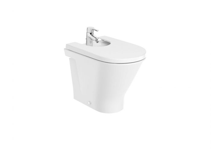 GAP ROUND bidet stojący z otworem 35.5 x 54 x 40 cm biały bez powłoki zestaw montażowy w komplecie