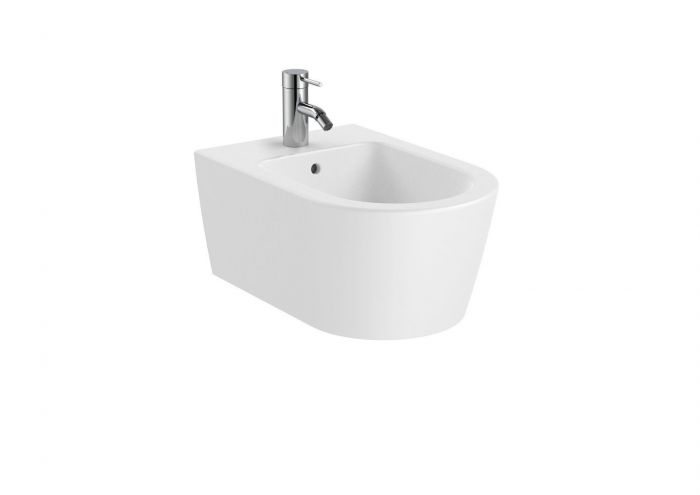 Bidet ROCA INSPIRA ROUND podwieszany z zestawem montażowym 37 x 25 x 56 cm biały mat | A357525620