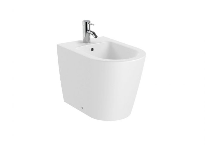 INSPIRA ROUND bidet stojący z otworem 37 x 56 x 40 cm biały mat z zestawem montażowym