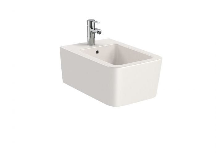 Bidet podwieszany ROCA INSPIRA SQUARE z zestawem montażowym 37 x 23 x 56 cm beżowy | A357535650