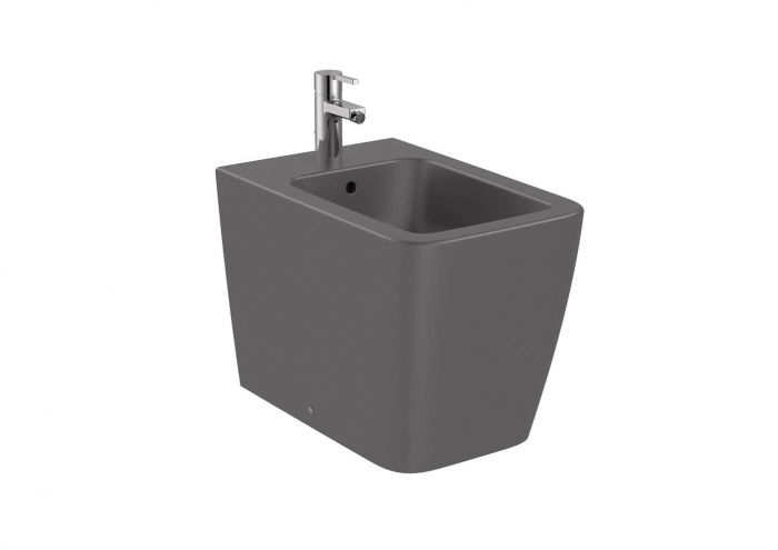 Bidet ceramiczny ROCA INSPIRA SQUARE stojący 37 x 40 x 56 cm onyks | A357537640