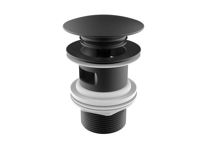 Korek mosiężny click-clack brushed titanium black do bidetu lub umywalki ROCA AQUA średnica odpływu: 65 mm | A5054015NM