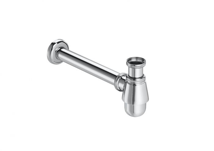 Syfon bidetowy butelkowy ROCA 1 1/4", 115 x 305 x 65 mm chrom | A506401814