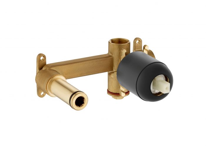 Element podtynkowy do baterii umywalkowej ściennej ROCA UNIVERSAL brushed titanium black | A5252206NM