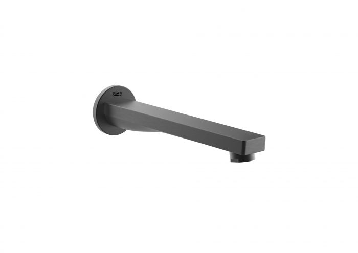 Wylewka wannowa ścienna ROCA NAIA BLACK 1-otworowa brushed titanium black | A5253089NM