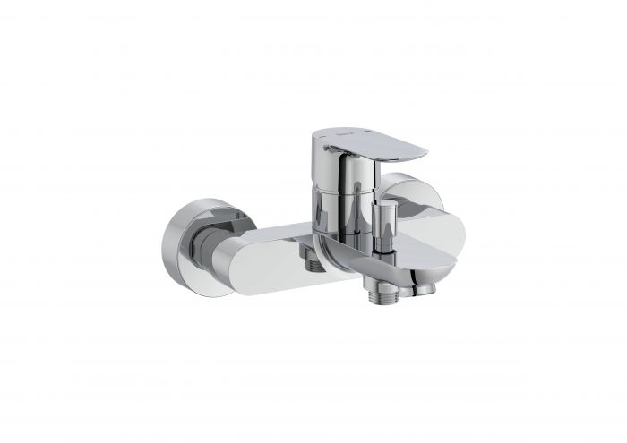 Bateria wannowo-prysznicowa ścienna ROCA CALA 1-uchwytowa 2-otworowa chrom | A5A026EC00