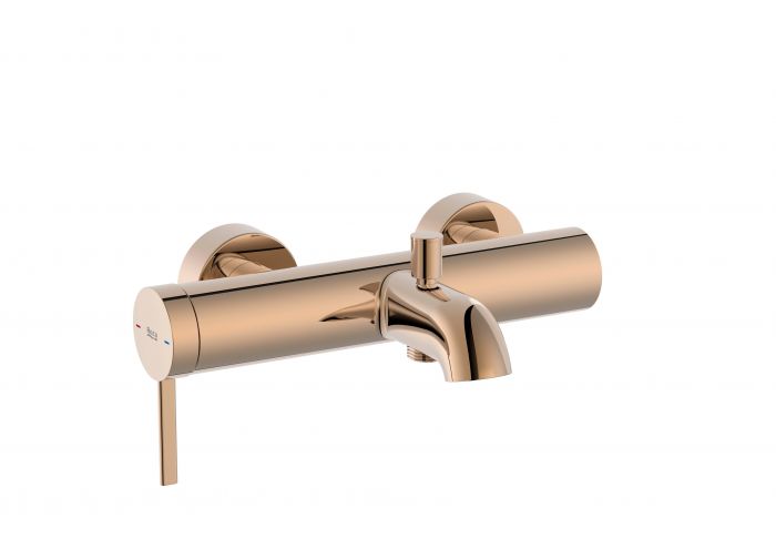Bateria wannowo-natryskowa ścienna z przełącznikiem ROCA ONA 1-uchwytowa 2-otworowa rose gold  | A5A029ERG0