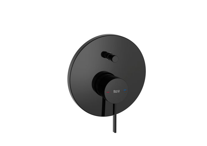 Bateria wannowo-natryskowa podtynkowa ROCA ONA 1-uchwytowa do łączenia z ROCABOX titanium black | A5A0B9ECN0
