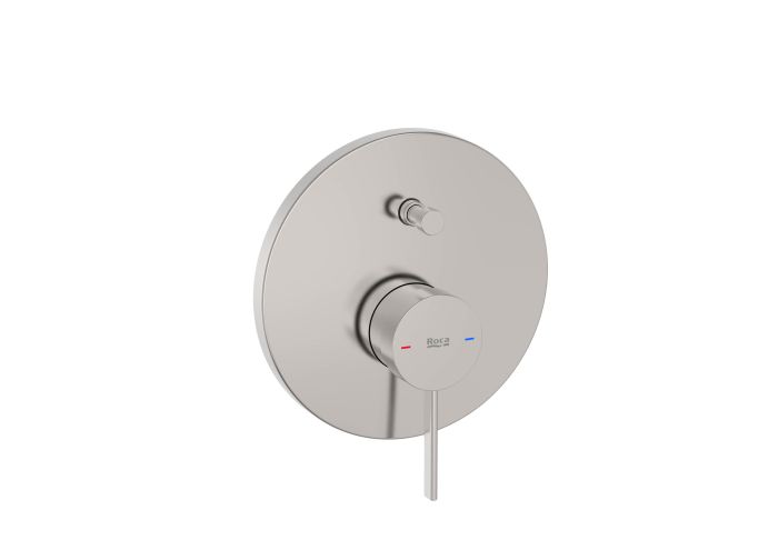 Bateria wannowo - prysznicowa podtynkowa jednouchwytowa ROCA ONA SM - Inox | A5A0B9ESM0