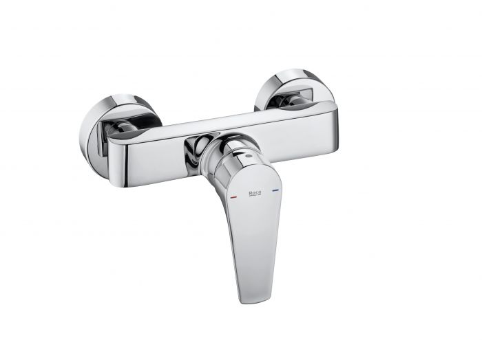 Bateria natryskowa ścienna ROCA ATLAS 1-uchwytowa 2-otworowa chrom  | A5A2190C00