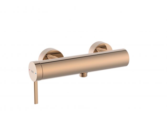 Bateria natryskowa ścienna ROCA ONA 1-uchwytowa 2-otworowa rose gold | A5A219ERG0