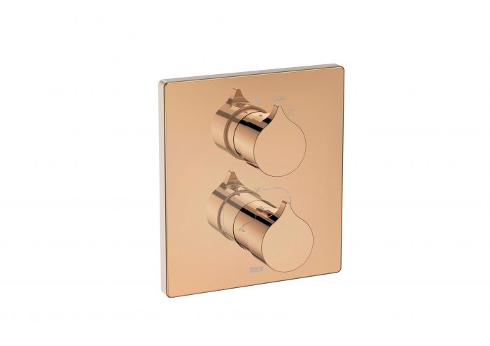 Element natynkowy ROCA INSIGNIA 2-uchwytowa do łączenia z RocaBox rose gold  | A5A2C3ARG0