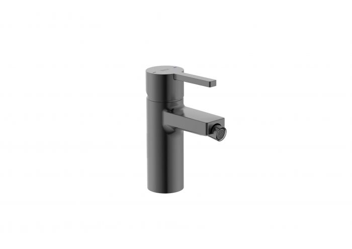 Bateria bidetowa stojąca ROCA NAIA BLACK 1-uchwytowa 1-otworowa brushed titanium black | A5A6A96NM0