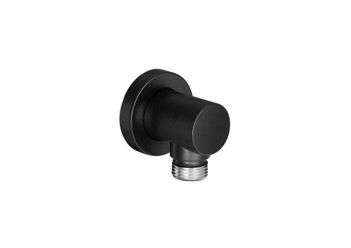 Kolano ścienne ROCA AQUA ROUND 1/2" matt black  | A5B1450NB0
