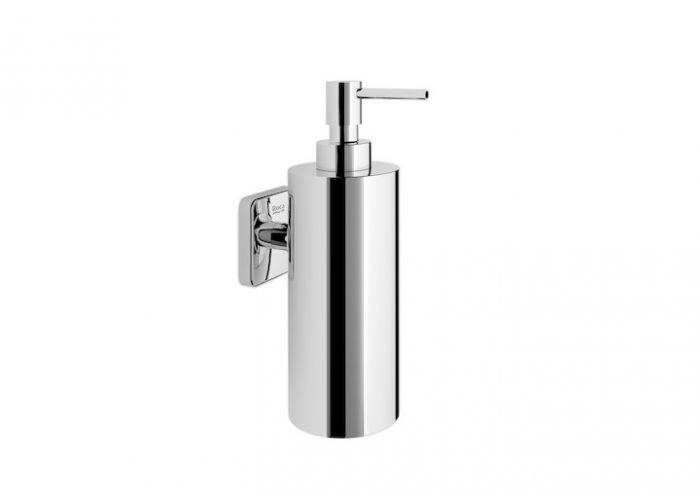 Dozownik na mydło ścienny ROCA VICTORIA metalowy 6,4 x 10,4 x 18,4 cm chrom błyszczący | A816677001