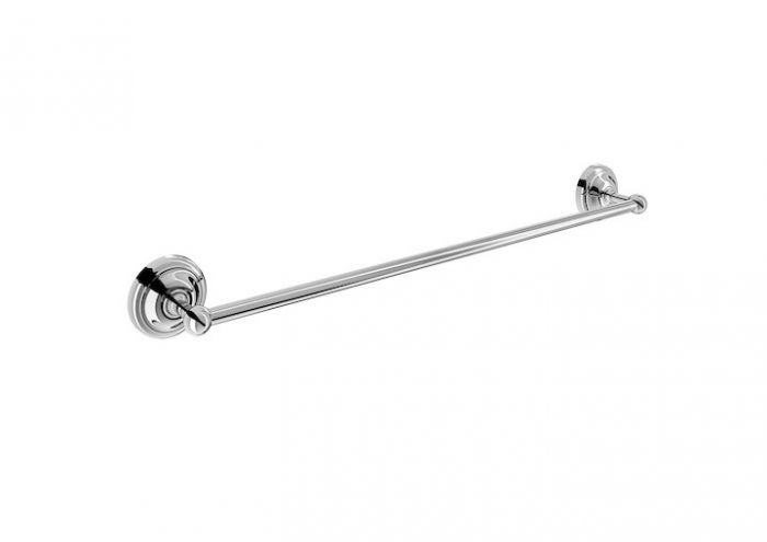Wieszak na ręcznik jednoramienny, ścienny ROCA CARMEN metalowy długość 550 mm szerokość 66 mm chrom błyszczący | A817003001