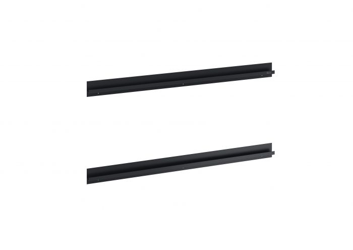 Uchwyty meblowe do szafki 70cm czarne mat zestaw 2 sztuki ROCA GAP PRO | A817006485