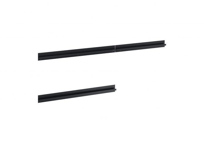 Uchwyty meblowe do szafki 100 cm z koszem cargo czarne mat zestaw 3 sztuki ROCA GAP PRO | A817009485