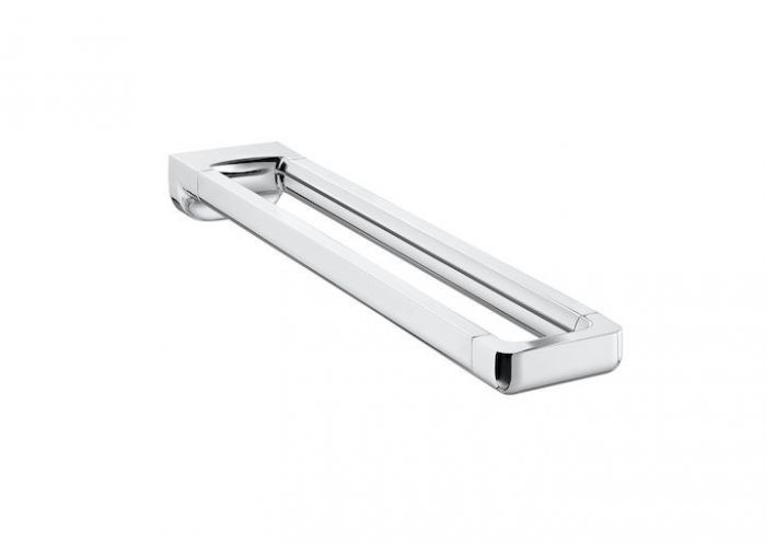 Wieszak na ręcznik podwójny ścienny ROCA TEMPO metalowy 420 x 80 mm chrom | A817031001