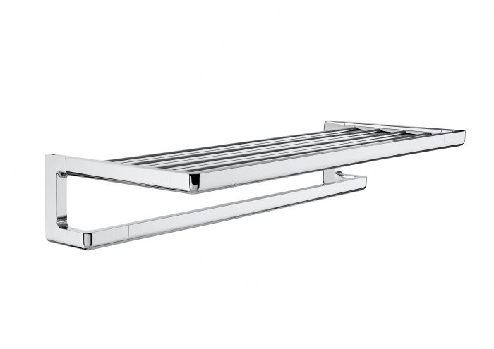 Półka na ręcznik ścienna ROCA TEMPO z wieszakiem 600 x 273 x 119 mm chrom | A817032001