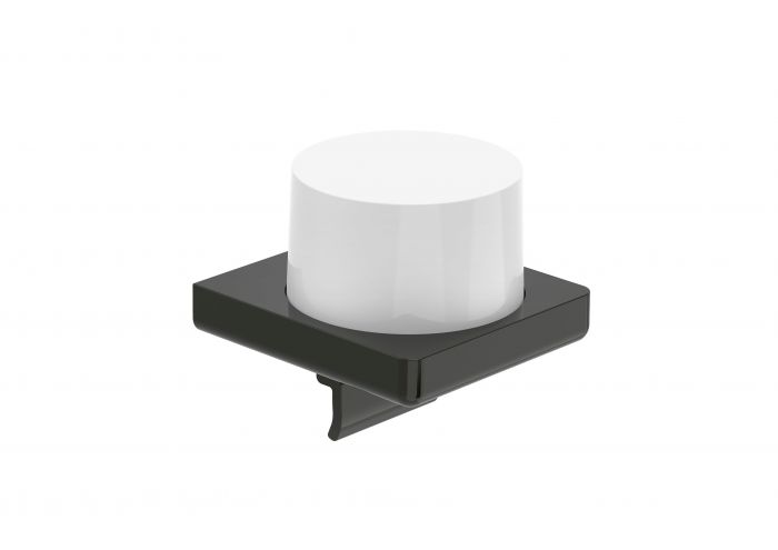 Dozownik na mydło ścienny ROCA TEMPO szklany 120 x 110 x 113 mm titanium black | A817037CN0