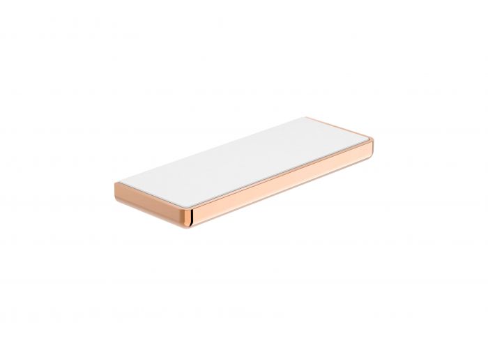 Półka ścienna ROCA TEMPO metal + szkło długość 300 mm, szerokość 110 mm, grubość 25 mm rose gold | A817040RG0