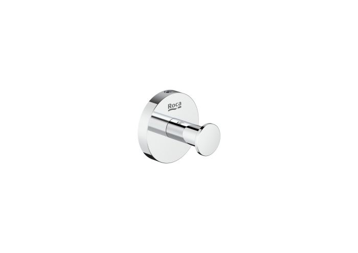 Haczyk pojedynczy, ścienny ROCA HOTELS ROUND metalowy 49 x 56 mm chrom | A817570C00