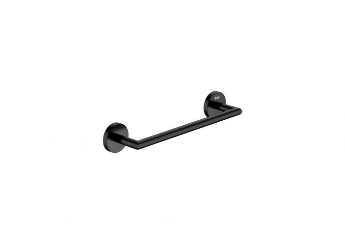 Wieszak na ręcznik typu reling, ścienny ROCA HOTELS 2.0 metalowy 331 x 56 mm / 300 mm użytkowa czarny matowy | A817576C40