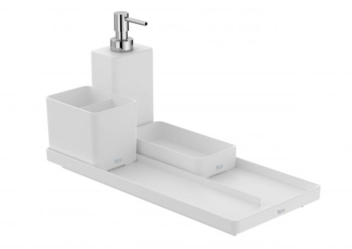 Taca łazienkowa ROCA ONA 350 x 158 mm biała mat | A817670C60